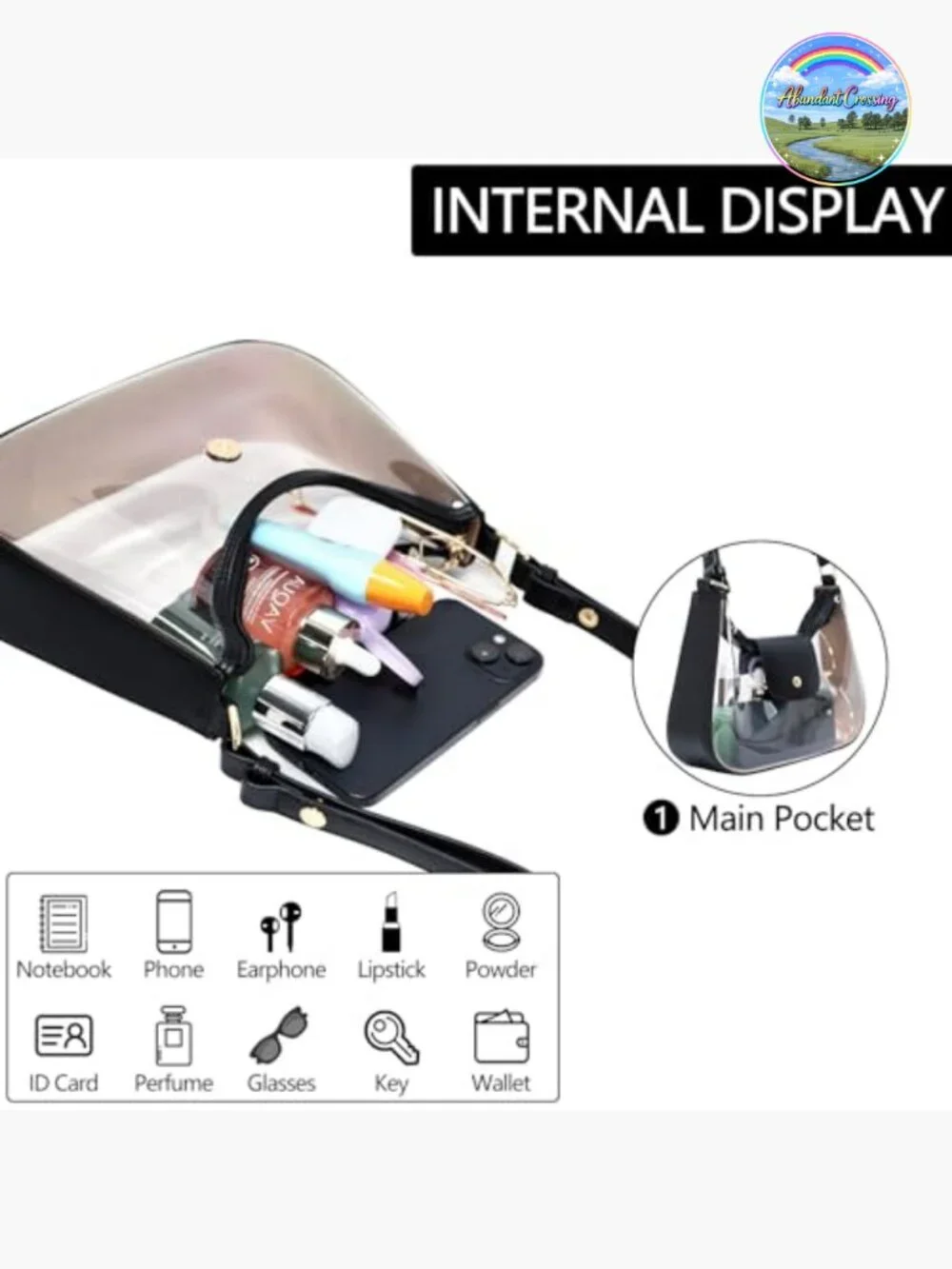 Vegan Leather Hobo Purse Crossbody Bag with Adjustable Strap Lightweight Handbag
